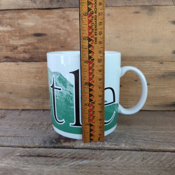 Vintage 1994 Starbucks Seattle City Mug Collector Series Mount Rainier 20 oz - Picture 9 of 9
